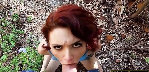  Slut in the street blowjobs and banged